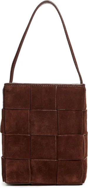 Loeffler Randall Women's Laith Wide Woven Top Handle Bucket Bag
