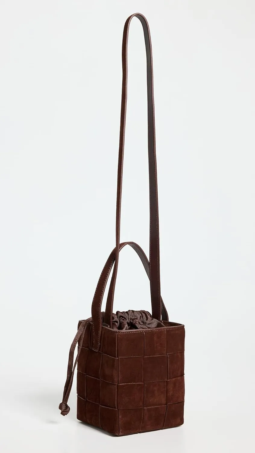 Loeffler Randall Women's Laith Wide Woven Top Handle Bucket Bag