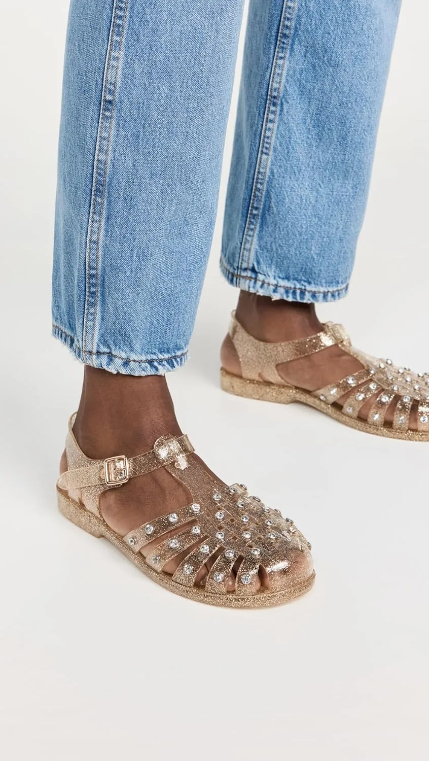 Loeffler Randall Women's Rhys Jelly Sandals with Studs