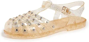 Loeffler Randall Women's Rhys Jelly Sandals with Studs