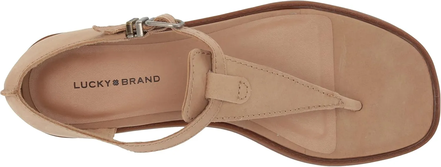 Lucky Brand Women's Annamae T-Strap Sandal Wedge