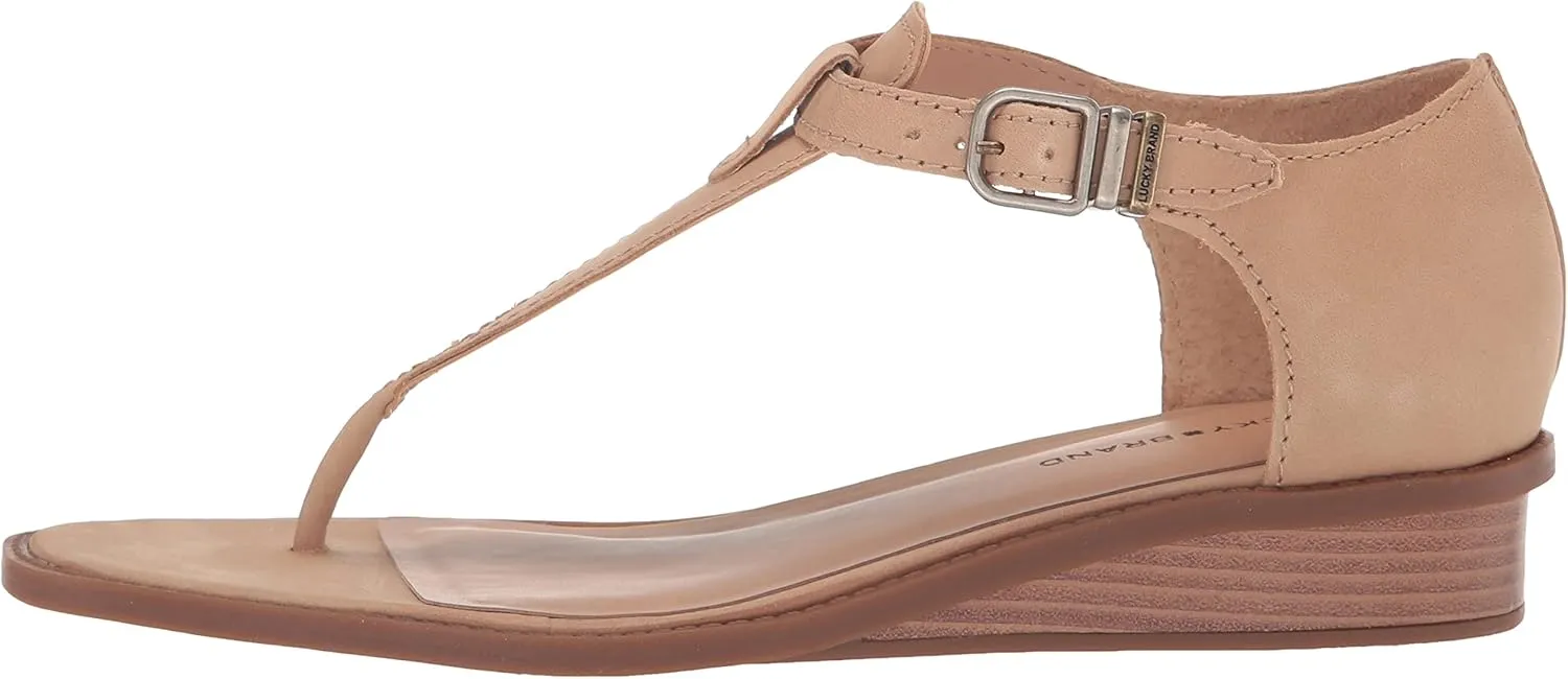 Lucky Brand Women's Annamae T-Strap Sandal Wedge