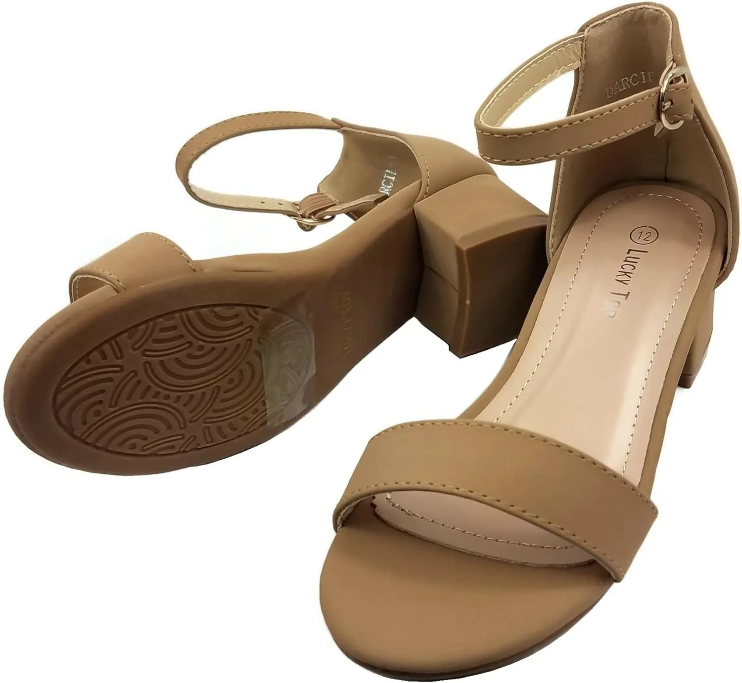 Lucky Top Girls Dress Sandal Low Heel Ankle Strap