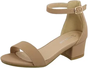 Lucky Top Girls Dress Sandal Low Heel Ankle Strap