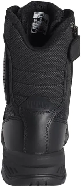 Magnum Strike Force 8" Side Zipper Tactical Boots - Designed for Police, EMS, Security, Military, Hunting & Motorcycle w/ Slip Resistant Michelin Outsole, Replaceable M.P.A.C.T Instant Comfort Insole