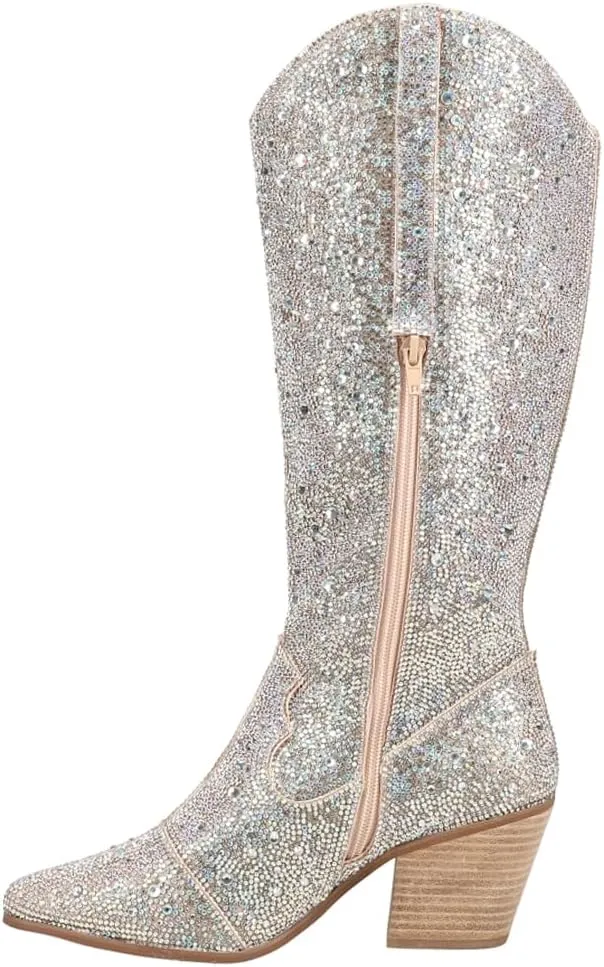 Matisse Women's Nashville Rhinestone Pointed Toe Fashion Cowboy Boots
