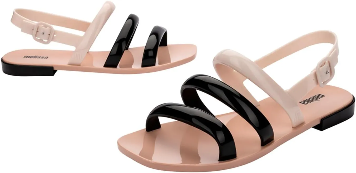 Melissa Essential Wave Women's Sandal - Bubble Jelly Sandal, Summer Sandals for Women, Adjustable Ankle Strap, Adult Jellies