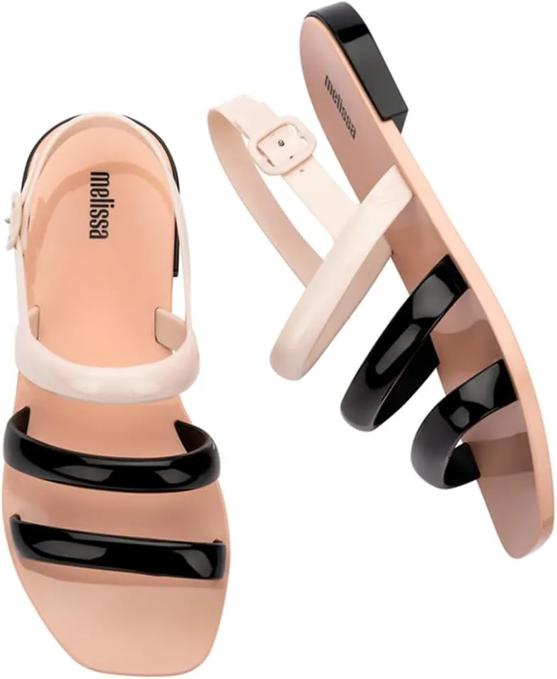 Melissa Essential Wave Women's Sandal - Bubble Jelly Sandal, Summer Sandals for Women, Adjustable Ankle Strap, Adult Jellies