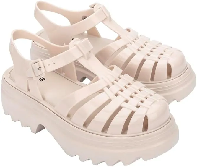 Melissa Possession Platform II Jelly Sandals for Women – Classic Fisherman-Style Chunky Platform with Adjustable Ankle Strap, Lightweight EVA Sole, and Non-Slip Traction