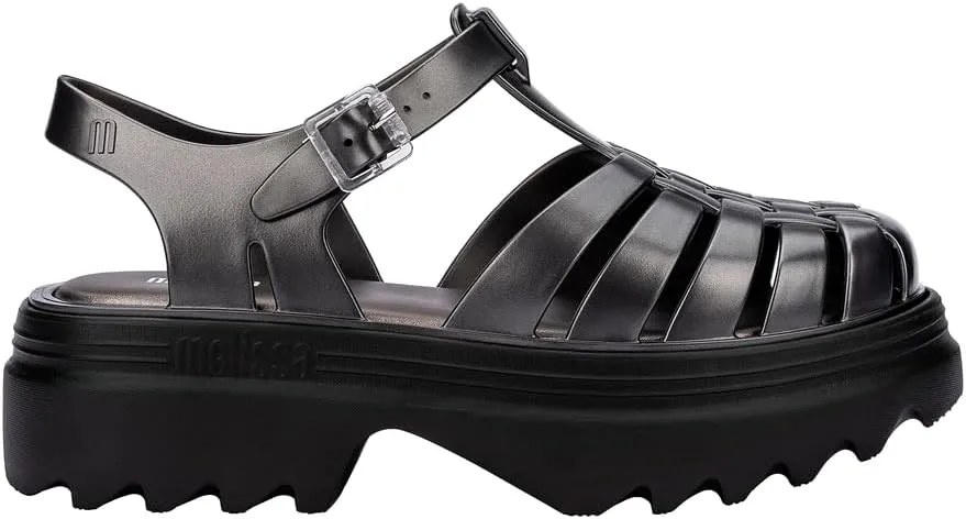 Melissa Possession Platform II Jelly Sandals for Women – Classic Fisherman-Style Chunky Platform with Adjustable Ankle Strap, Lightweight EVA Sole, and Non-Slip Traction