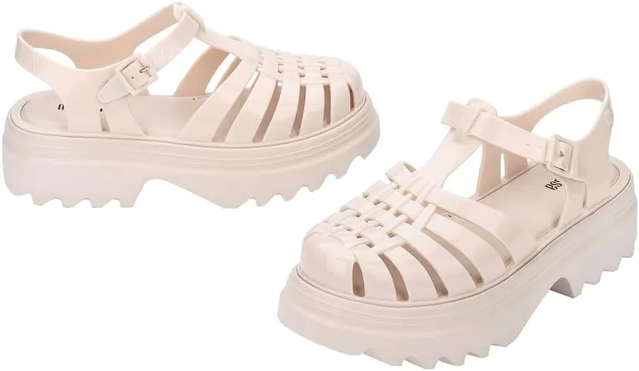 Melissa Possession Platform II Jelly Sandals for Women – Classic Fisherman-Style Chunky Platform with Adjustable Ankle Strap, Lightweight EVA Sole, and Non-Slip Traction