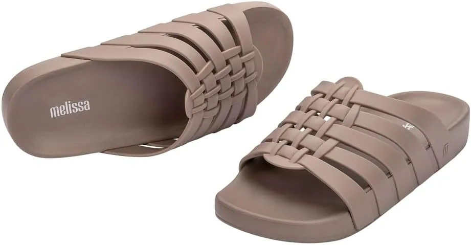 Melissa Possession Slides for Women - Flat Jelly-Style Comfort with Fisherman Design - 100% PVC Upper, 100% EVA Sole, Bubblegum Scent - Chic Summer Sandals for Women