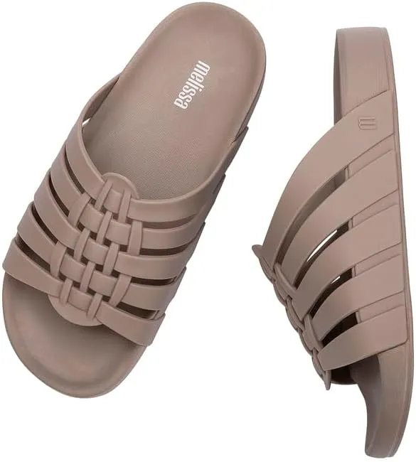 Melissa Possession Slides for Women - Flat Jelly-Style Comfort with Fisherman Design - 100% PVC Upper, 100% EVA Sole, Bubblegum Scent - Chic Summer Sandals for Women