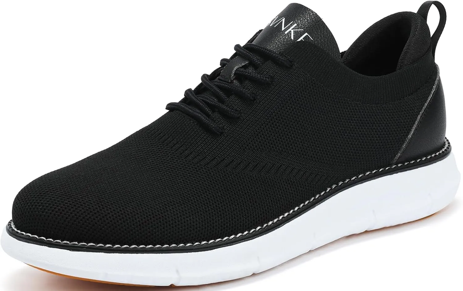 Men's Mesh Dress Shoes Casual Business Lace Up Oxford Sneakers Lightweight Breathable Walking Shoes Comfortable Thick Sole Tennis Footwear
