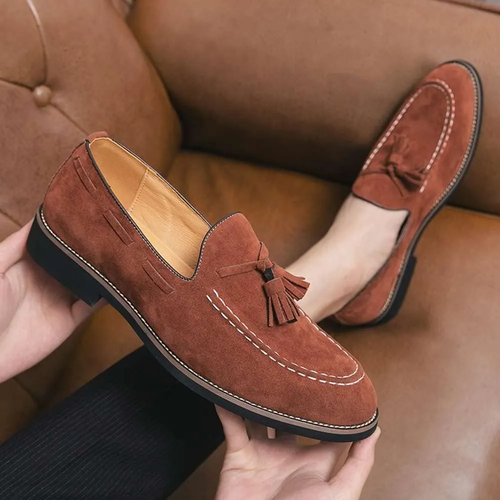 Men's Oxford Leather Dress Shoes Genuine Leather Shoes Comfort Loafers Dress Shoes