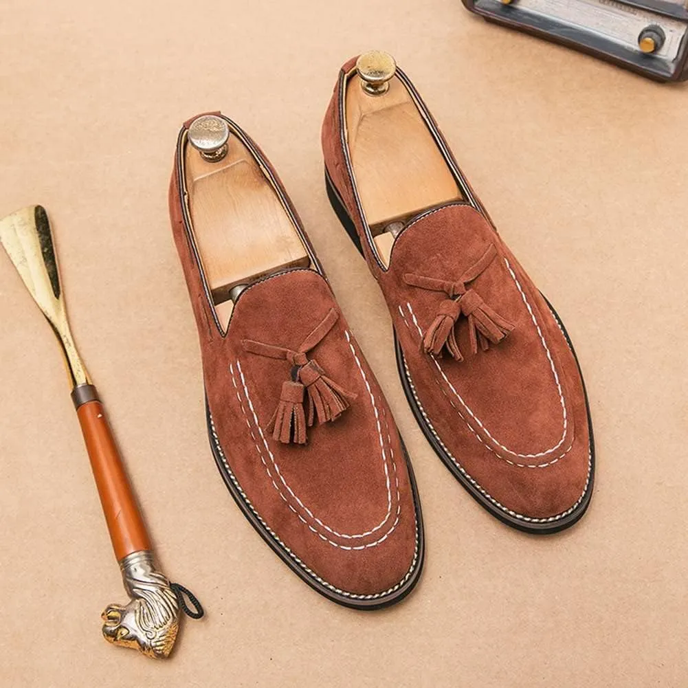 Men's Oxford Leather Dress Shoes Genuine Leather Shoes Comfort Loafers Dress Shoes