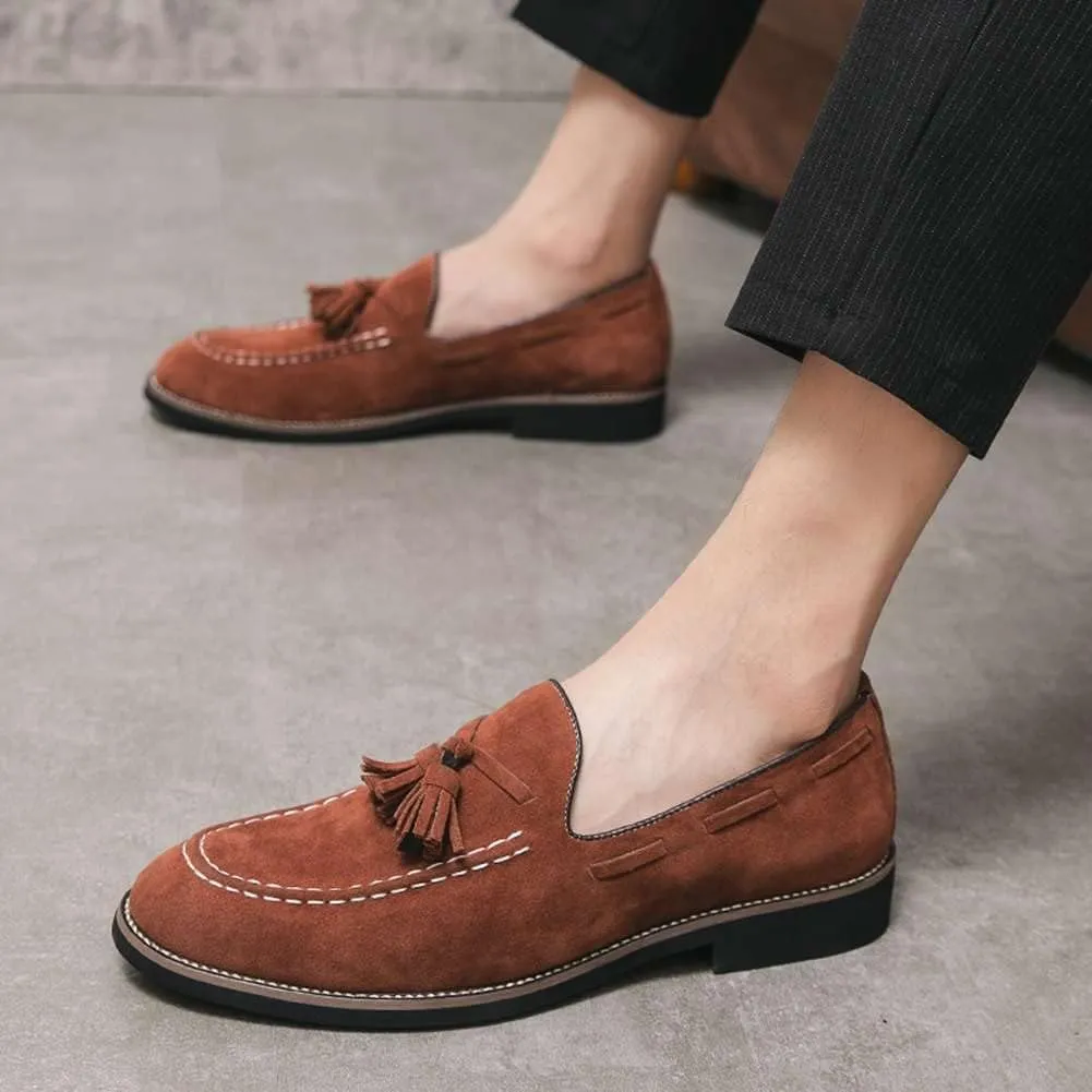 Men's Oxford Leather Dress Shoes Genuine Leather Shoes Comfort Loafers Dress Shoes