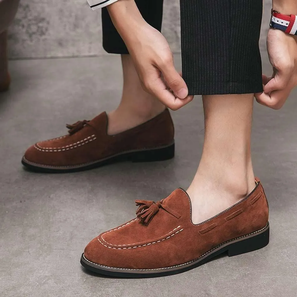 Men's Oxford Leather Dress Shoes Genuine Leather Shoes Comfort Loafers Dress Shoes