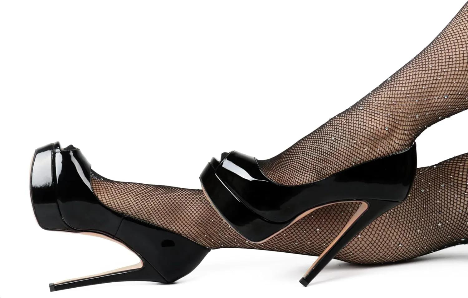 MERUMOTE Women's Platform Stiletto Heels Shoes Peep Toe Pumps 6 inch Heels for Dress Wedding Party