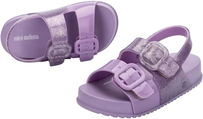 mini melissa Cozy Jelly Sandals for Babies & Toddlers - Summer Sandal w/Adjustable Back Strap, Jelly Shoes for Girls & Boys