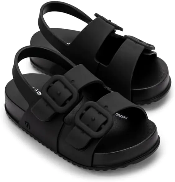 mini melissa Cozy Jelly Sandals for Babies & Toddlers - Summer Sandal w/Adjustable Back Strap, Jelly Shoes for Girls & Boys