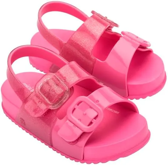 mini melissa Cozy Jelly Sandals for Babies & Toddlers - Summer Sandal w/Adjustable Back Strap, Jelly Shoes for Girls & Boys