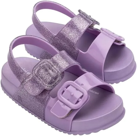 mini melissa Cozy Jelly Sandals for Babies & Toddlers - Summer Sandal w/Adjustable Back Strap, Jelly Shoes for Girls & Boys
