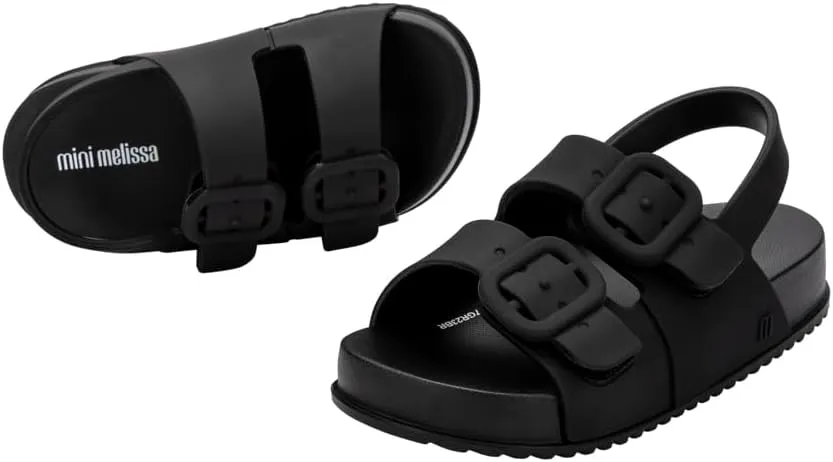 mini melissa Cozy Jelly Sandals for Babies & Toddlers - Summer Sandal w/Adjustable Back Strap, Jelly Shoes for Girls & Boys