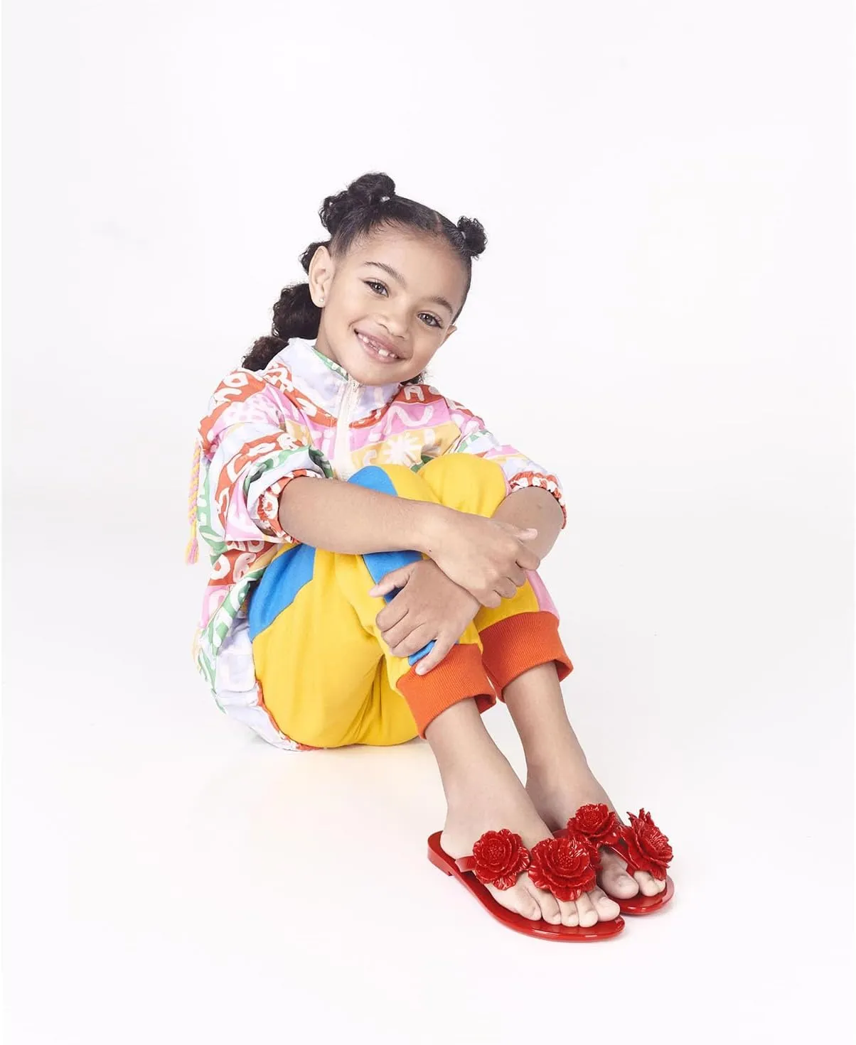 mini melissa Harmonic Collection Girls Flip Flops - Kids Slip On Sandals, Jelly Shoes