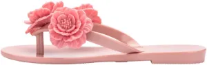 mini melissa Harmonic Collection Girls Flip Flops - Kids Slip On Sandals, Jelly Shoes