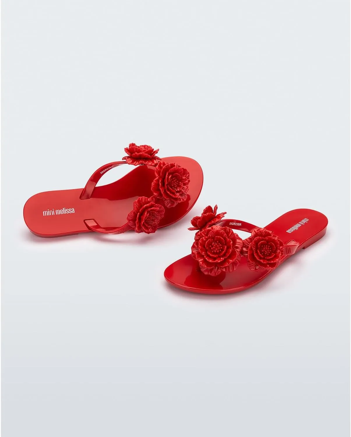 mini melissa Harmonic Collection Girls Flip Flops - Kids Slip On Sandals, Jelly Shoes