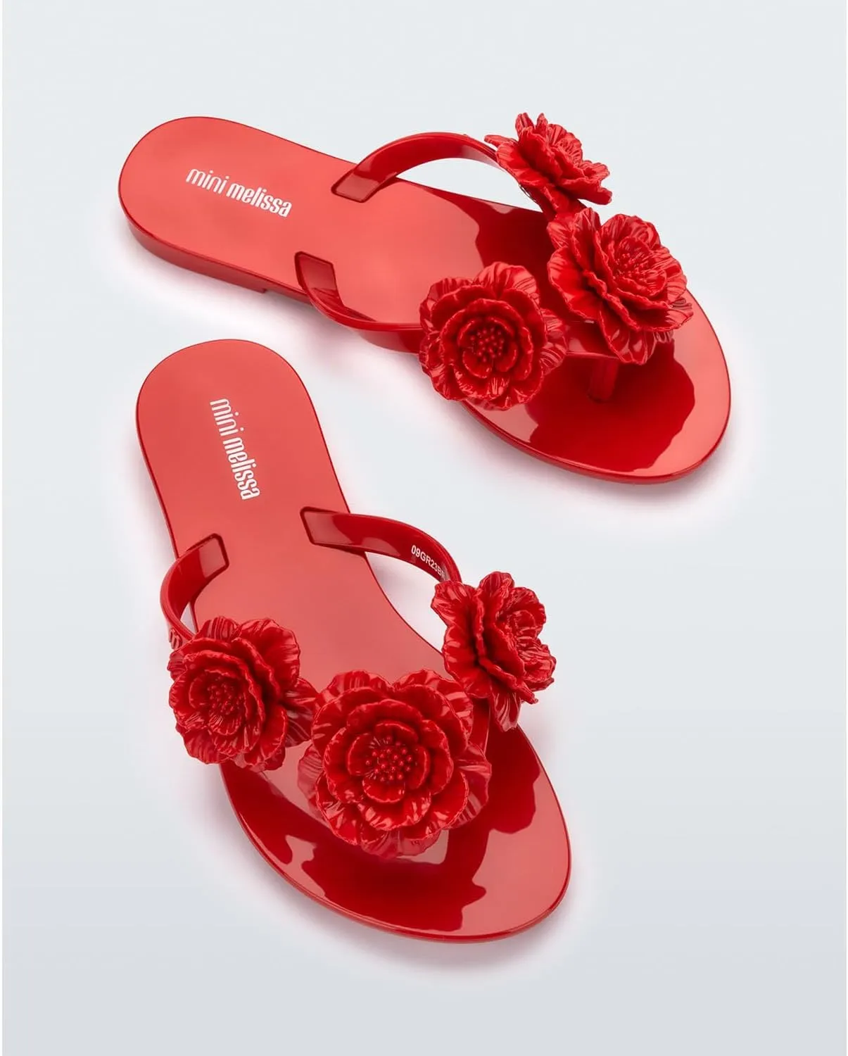 mini melissa Harmonic Collection Girls Flip Flops - Kids Slip On Sandals, Jelly Shoes