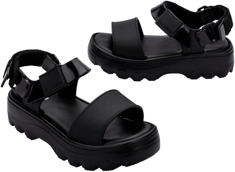 mini melissa Kick Off Platform Sandals for Kids - Chunky Platform Jelly Sandals for Girls, Kids Summer Shoes, Girls Sandals