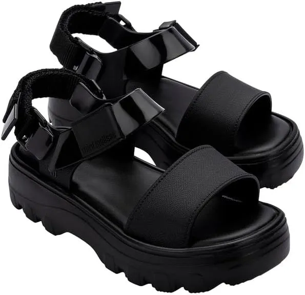 mini melissa Kick Off Platform Sandals for Kids - Chunky Platform Jelly Sandals for Girls, Kids Summer Shoes, Girls Sandals