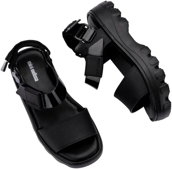mini melissa Kick Off Platform Sandals for Kids - Chunky Platform Jelly Sandals for Girls, Kids Summer Shoes, Girls Sandals