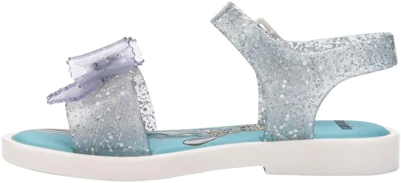 mini melissa Mar Girls Sandals - Bubble Jelly Sandal, Summer Sandals for Girls, Adjustable Ankle Strap, Kids Jelly Shoes