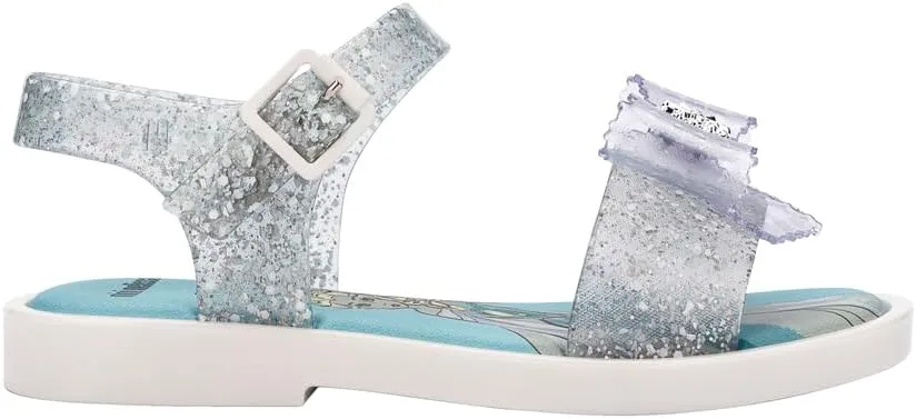 mini melissa Mar Girls Sandals - Bubble Jelly Sandal, Summer Sandals for Girls, Adjustable Ankle Strap, Kids Jelly Shoes