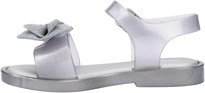 mini melissa Mar Girls Sandals - Bubble Jelly Sandal, Summer Sandals for Girls, Adjustable Ankle Strap, Kids Jelly Shoes