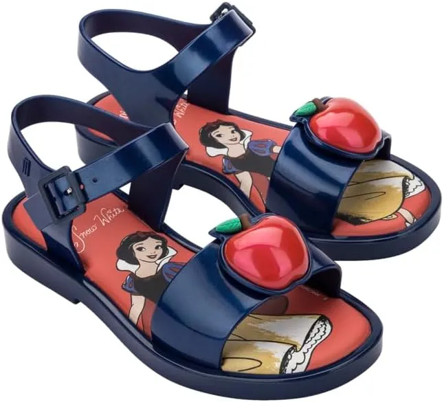 mini melissa Mar Girls Sandals - Bubble Jelly Sandal, Summer Sandals for Girls, Adjustable Ankle Strap, Kids Jelly Shoes