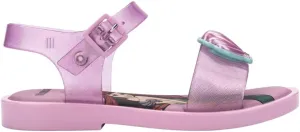 mini melissa Mar Girls Sandals - Bubble Jelly Sandal, Summer Sandals for Girls, Adjustable Ankle Strap, Kids Jelly Shoes