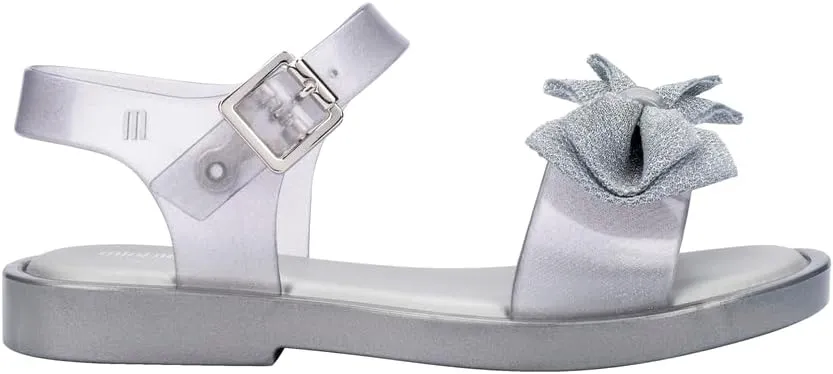 mini melissa Mar Girls Sandals - Bubble Jelly Sandal, Summer Sandals for Girls, Adjustable Ankle Strap, Kids Jelly Shoes