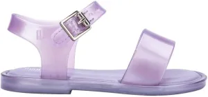 mini melissa Mar Hot Sandals for Babies & Toddlers - Sparkly Sandals w/Heart Buckle & Bow for Baby Girls, Kids Jelly Shoes