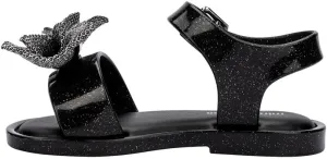 mini melissa Mar Hot Sandals for Babies & Toddlers - Sparkly Sandals w/Heart Buckle & Bow for Baby Girls, Kids Jelly Shoes