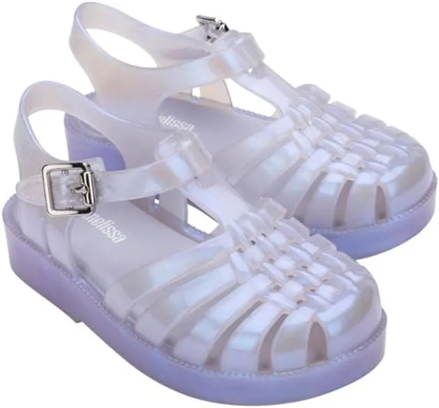 mini melissa Possession Kids Sandal - Comfortable Fisherman Style Kid's Jelly Shoes for Toddlers and Girls, Adjustable Fit