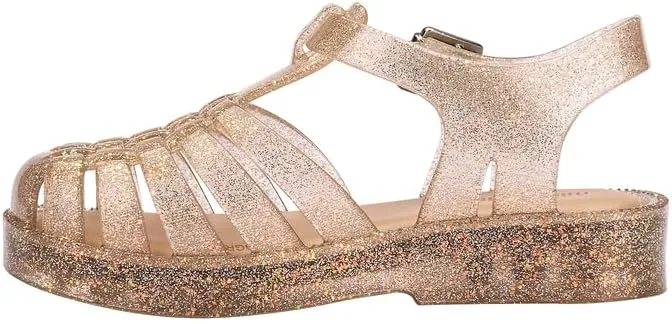 mini melissa Possession Kids Sandal - Comfortable Fisherman Style Kid's Jelly Shoes for Toddlers and Girls, Adjustable Fit