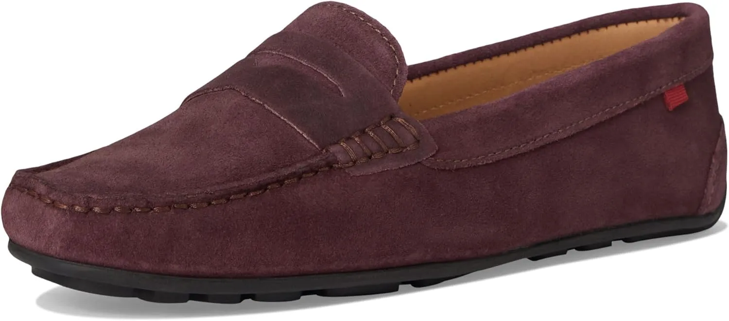 MJNY Womens Casual Comfortable Genuine Leather Lightweight Driving Moccasins Classic Fashion Penny Slip On Ladies Driving Loafer Flat Shoes
