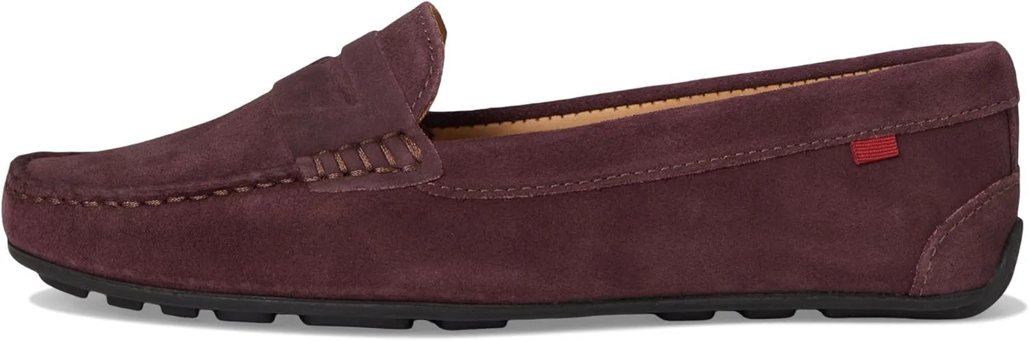 MJNY Womens Casual Comfortable Genuine Leather Lightweight Driving Moccasins Classic Fashion Penny Slip On Ladies Driving Loafer Flat Shoes