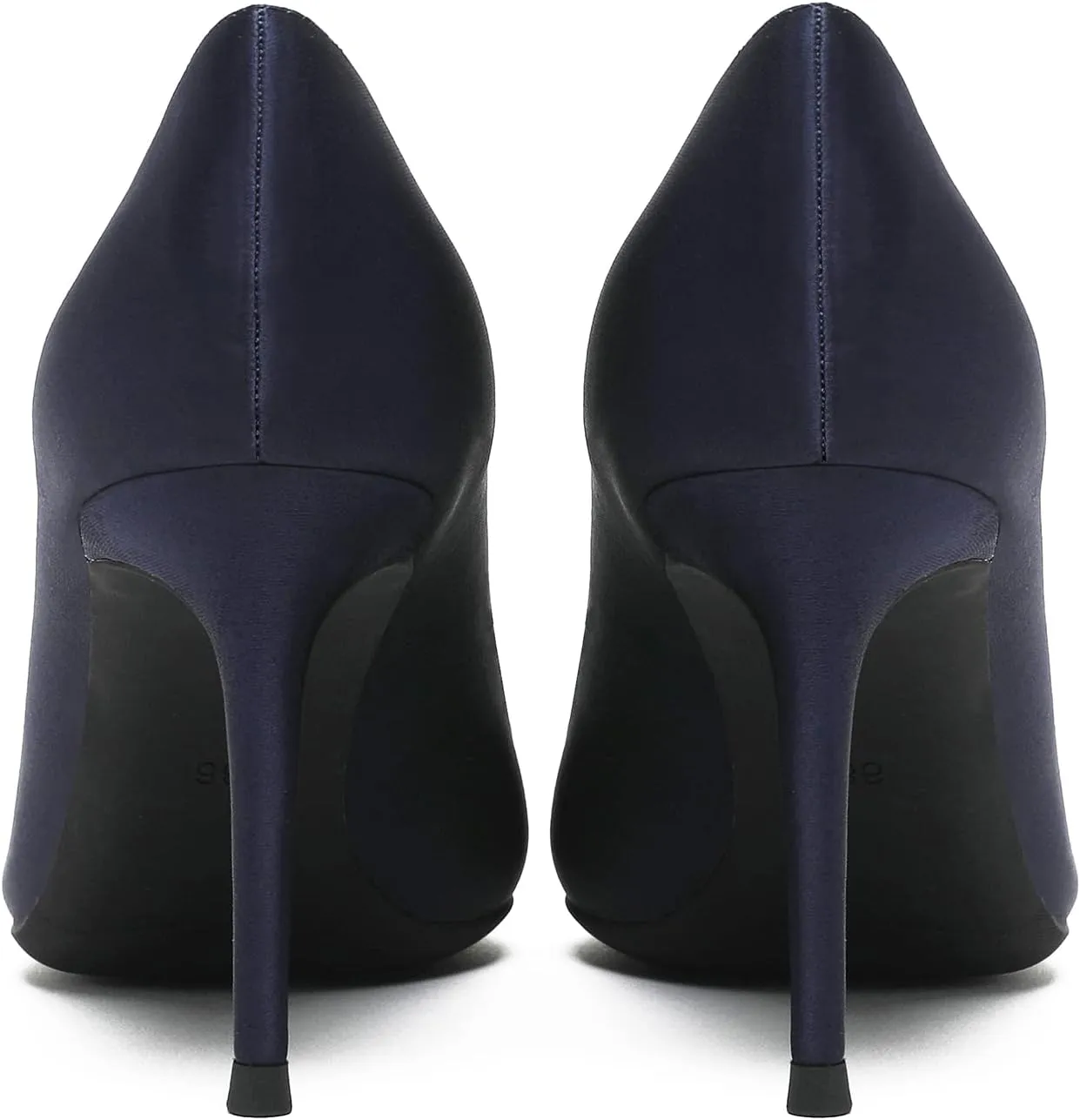 MOOMMO Women Classic High Heels Pumps Shoes Pointed Toe Slip On Satin Heels Stiletto Dress Shoes Pointed Closed Toe 3" Kitten Heel Sandals Office Ladies Bridal Wedding Party Formal Basic 4-13 M US