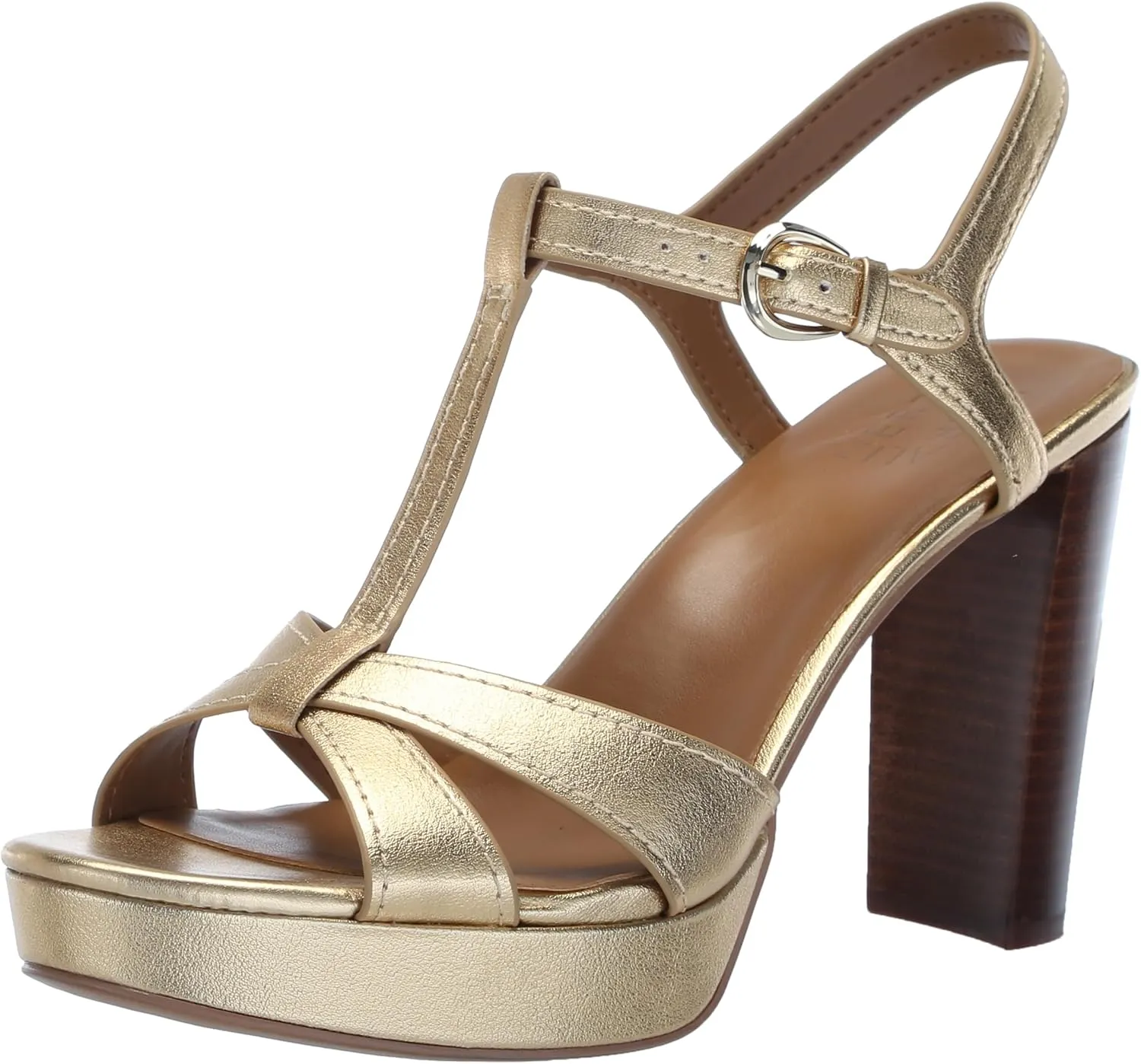 Naturalizer Women's Marnie Platform T-Strap High Heel Sandal Heeled