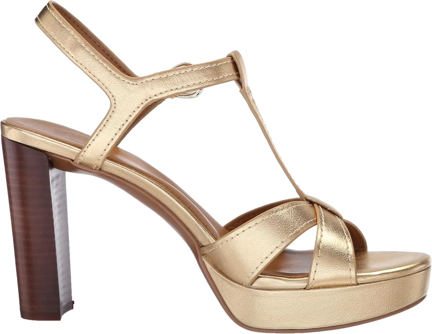 Naturalizer Women's Marnie Platform T-Strap High Heel Sandal Heeled